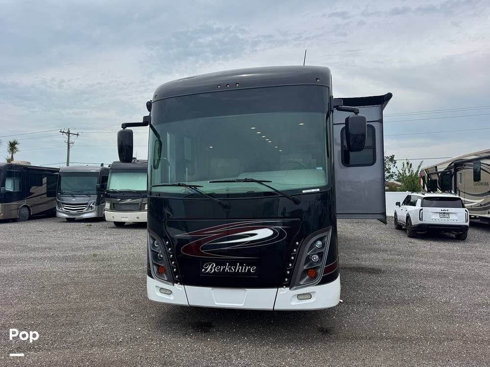 2022 Forest River Berkshire 34B - Used Diesel Pusher For Sale by Pop RVs in Cape Coral, Florida features Generator, Leveling Jacks, Awning, Slideout, Air Conditioning