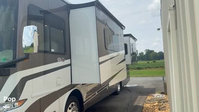 2025 Miscellaneous Byway (by Tiffin) 33FL - Used Diesel Pusher For Sale by Pop RVs in Franklin, Virginia features Air Conditioning, Leveling Jacks, Awning, Slideout, Generator