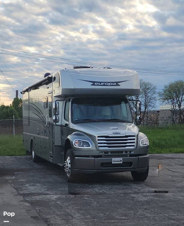 2025 Dynamax Corp Europa Explorer Package 34SS - Used Super C For Sale by Pop RVs in Lackawanna, New York features Slideout