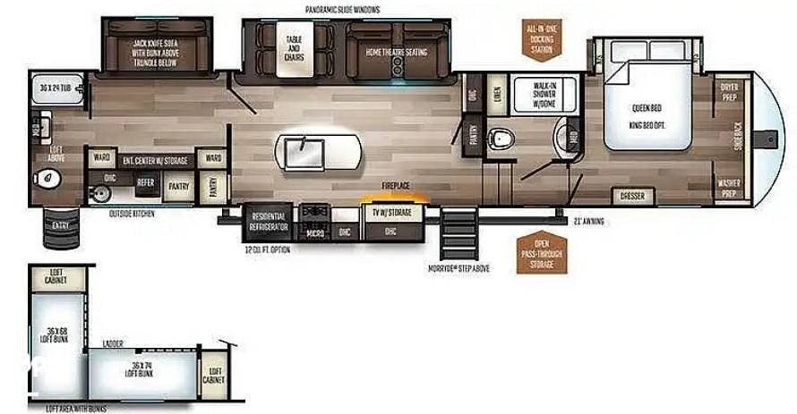 2021 Sabre 38DBQ by Forest River from Pop RVs in Sanford, Florida