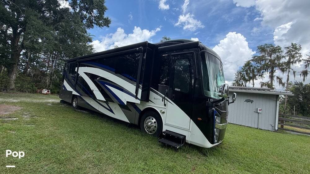 2020 Entegra Coach Reatta 39T2 - Used Diesel Pusher For Sale by Pop RVs in Spring Hill, Florida features Leveling Jacks, Air Conditioning, Awning, Generator, Slideout