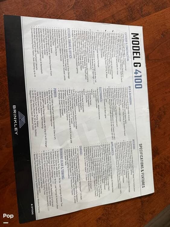 2025 Miscellaneous Brinkley G4100 - Used Fifth Wheel For Sale by Pop RVs in Manheim, Pennsylvania features Slideout