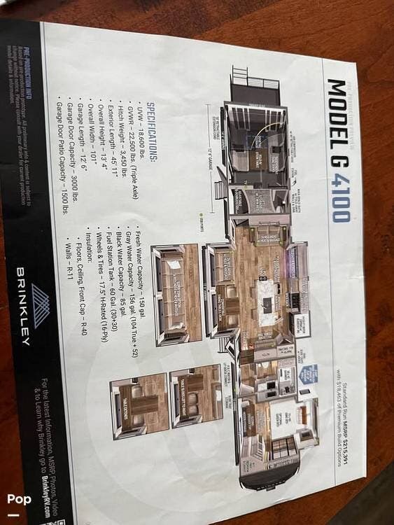 2025 Brinkley G4100 by Miscellaneous from Pop RVs in Manheim, Pennsylvania