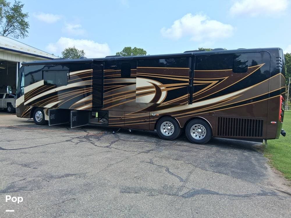 2017 Entegra Coach Insignia 44B - Used Diesel Pusher For Sale by Pop RVs in Greenville, Michigan features Awning, Generator, Slideout, Air Conditioning, Leveling Jacks
