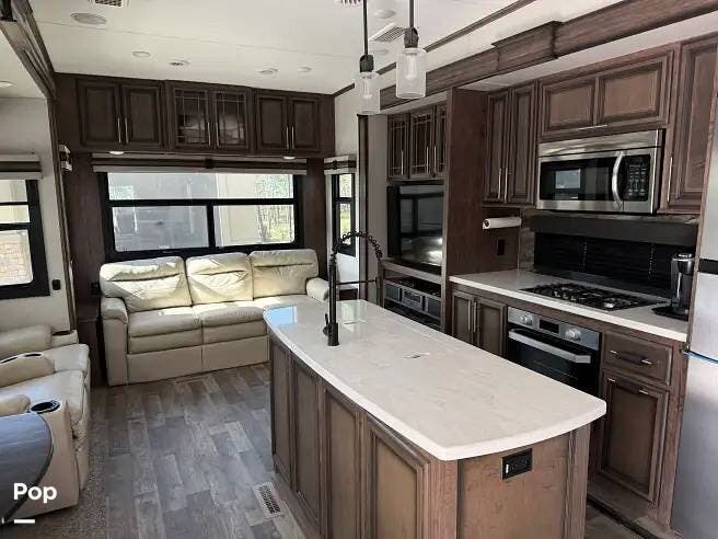 2021 K-Z Durango 356RLT - Used Fifth Wheel For Sale by Pop RVs in Colorado Springs, Colorado features Leveling Jacks, Air Conditioning, Awning, Slideout