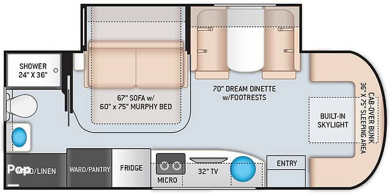 2020 Delano 24FB by Thor Motor Coach from Pop RVs in Jacksonville, Florida