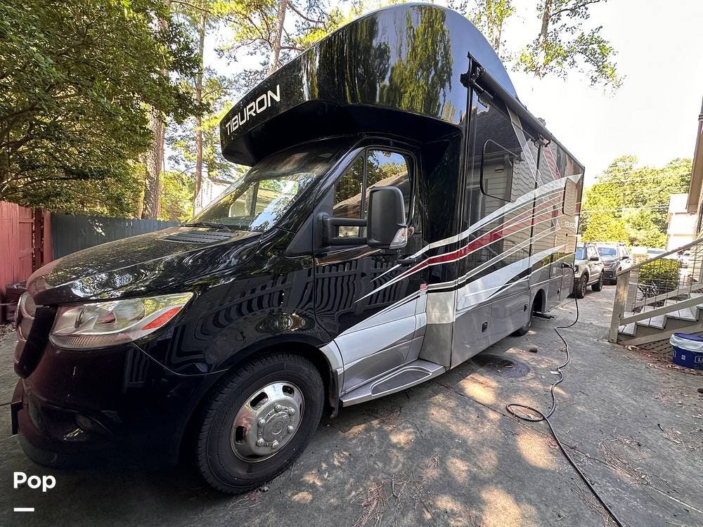 2024 Thor Motor Coach Tiburon 24XL - Used Class C For Sale by Pop RVs in Raleigh, North Carolina features Air Conditioning, Awning, Leveling Jacks, Slideout, Generator