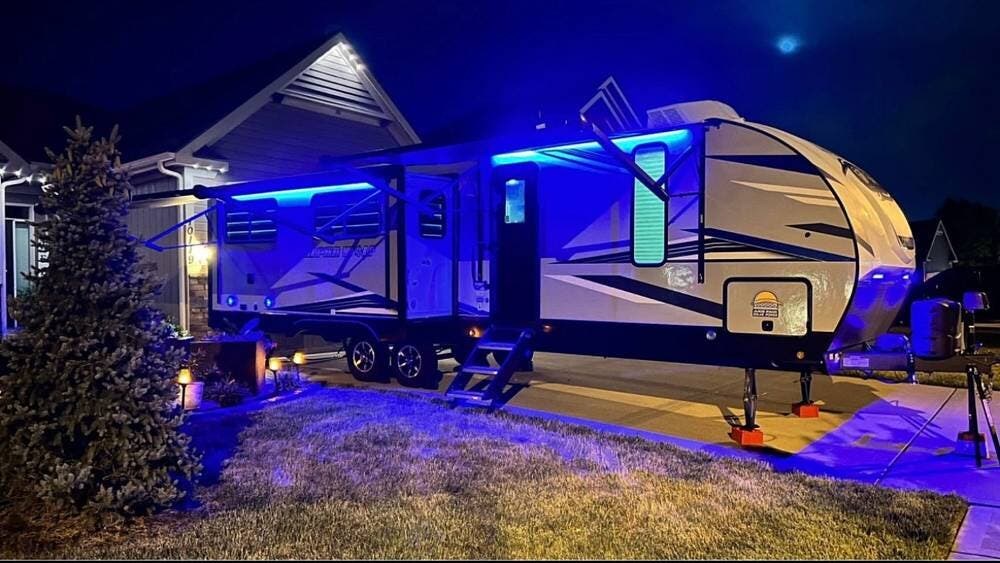 2022 Forest River Cherokee Alpha Wolf 26RL-L - Used Travel Trailer For Sale by Pop RVs in Manson, Washington features Slideout
