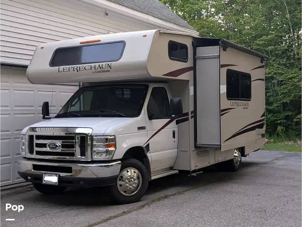 2020 Coachmen Leprechaun 220QB - Used Class C For Sale by Pop RVs in Hermon, Maine features Slideout, Leveling Jacks, Air Conditioning, Generator