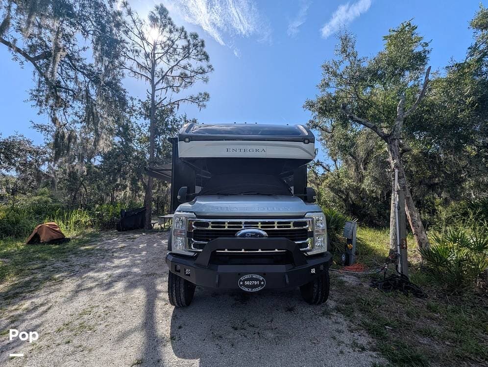 2024 Entegra Coach Accolade XT Entegra Coach  35L - Used Super C For Sale by Pop RVs in Saint Augustine, Florida features Air Conditioning, Awning, Generator, Leveling Jacks, Slideout
