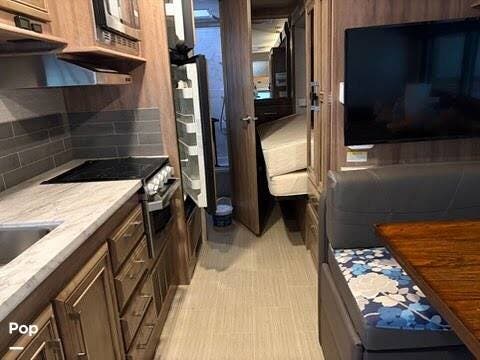 2021 Entegra Coach Odyssey 24B - Used Class C For Sale by Pop RVs in Lagrange, Kentucky features Generator, Leveling Jacks, Slideout, Awning, Air Conditioning