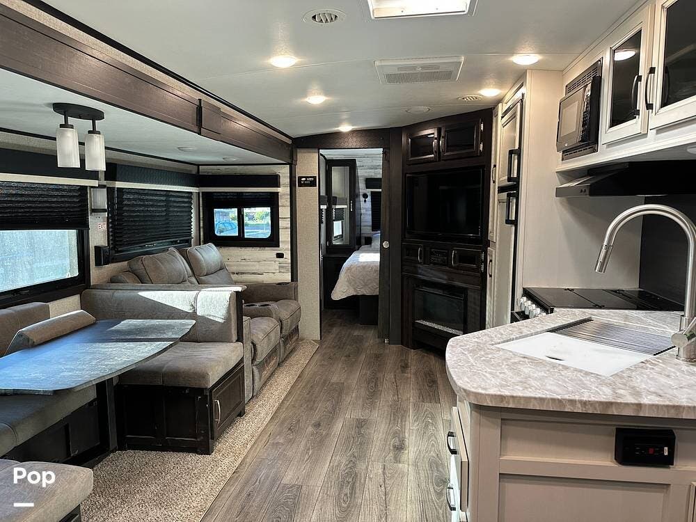 2020 Jayco White Hawk 29BH - Used Travel Trailer For Sale by Pop RVs in Arvada, Colorado features Air Conditioning, Slideout, Awning