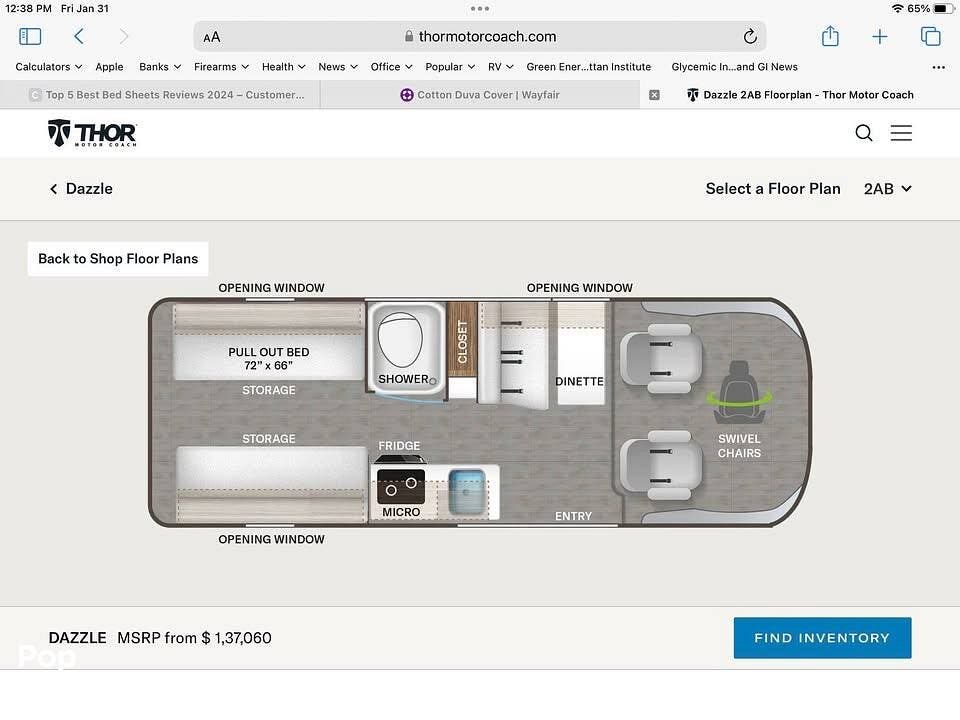 2024 Thor Motor Coach Dazzle 2ab - Used Class B For Sale by Pop RVs in Wilkesboro, North Carolina