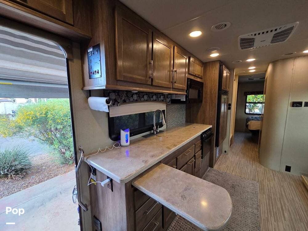 2018 Jayco Greyhawk Prestige 29MVP - Used Class C For Sale by Pop RVs in Sturgis, South Dakota features Awning, Slideout, Leveling Jacks, Air Conditioning, Generator