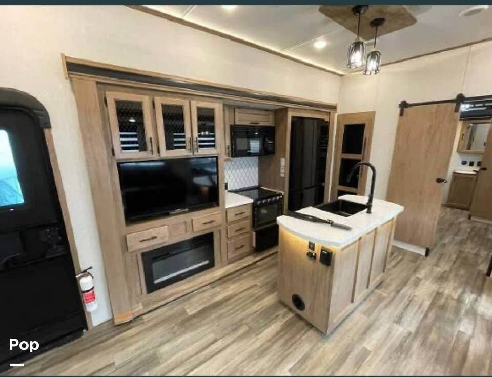 2023 Forest River Sabre 38DBQ - Used Fifth Wheel For Sale by Pop RVs in Lyndon Station, Wisconsin features Slideout