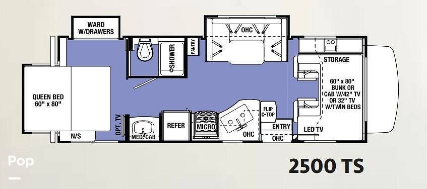 2016 Forest River Sunseeker 2500TS - Used Class C For Sale by Pop RVs in Bradenton, Florida features Slideout, Awning, Generator, Air Conditioning