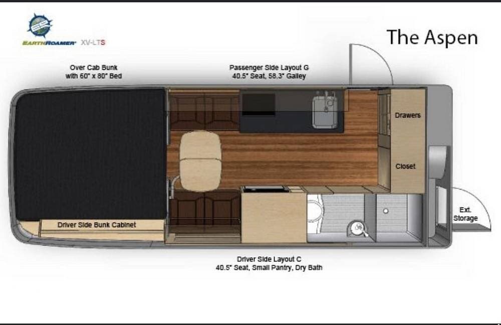 2014 EarthRoamer EarthRoamer XV-LTS 133 - Used Class C For Sale by Pop RVs in Dacono, Colorado features Air Conditioning, Awning
