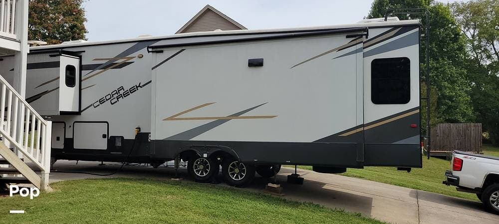 Used 2021 Forest River Cedar Creek 360RL available in Morristown, Tennessee