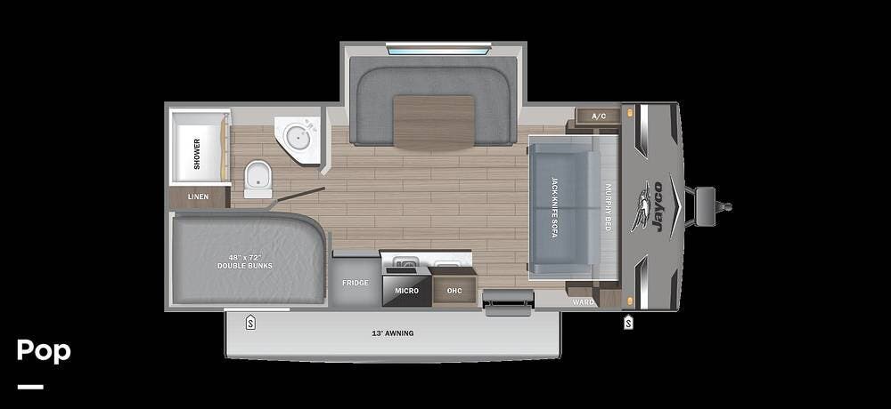 2026 Jayco Jay Flight SLX 197MB - Used Travel Trailer For Sale by Pop RVs in Fort White, Florida features Awning, Air Conditioning, Leveling Jacks, Slideout