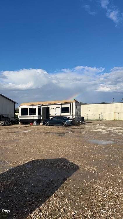 2023 Forest River Cedar Creek 40CRS - Used Travel Trailer For Sale by Pop RVs in Lewisville, Texas features Slideout