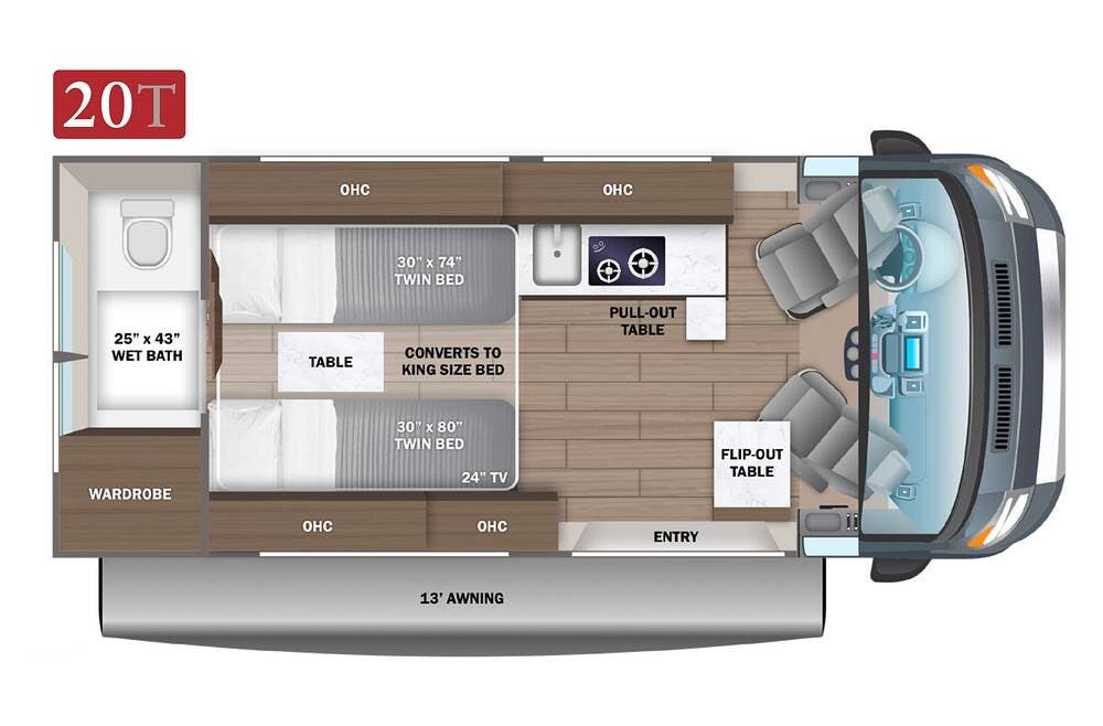 2024 Ethos 20T by Entegra Coach from Pop RVs in Florence, Texas