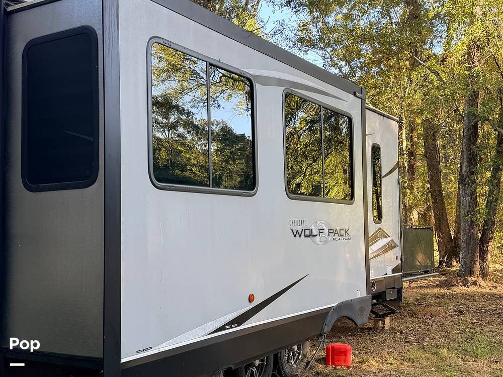 2022 Forest River Cherokee Wolf Pack Toy Hauler Series M-315PACK12 - Used Toy Hauler For Sale by Pop RVs in Anderson, South Carolina features Slideout