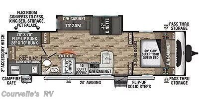 2022 Venture RV Stratus SR291VQB - Used Travel Trailer For Sale by Courvelle's RV in Opelousas, Louisiana features Water Heater, Refrigerator, Air Conditioning, Exterior Speakers, DVD Player