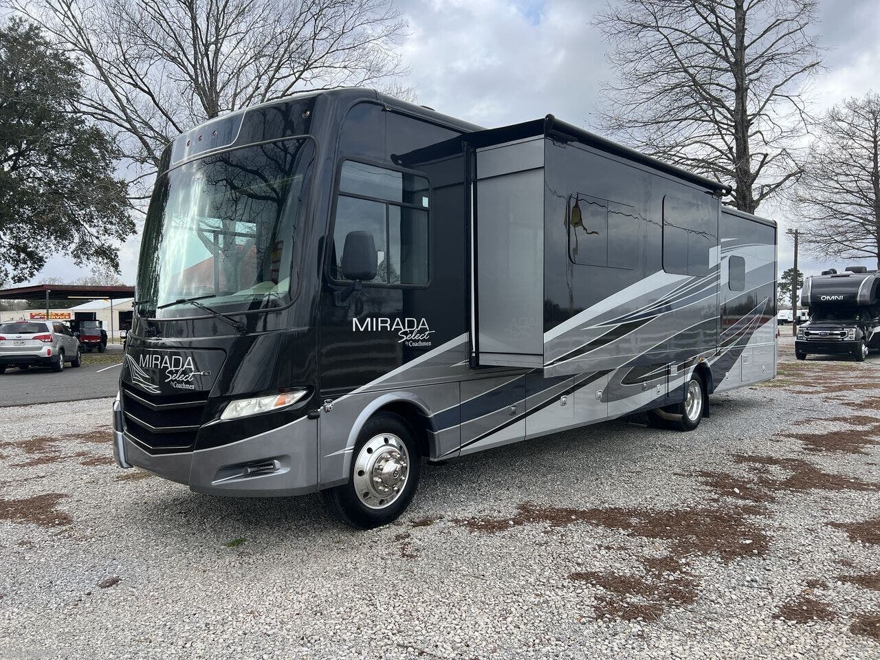 2019 Coachmen Mirada Select 37TB - Used Class A For Sale by Courvelle's RV in Opelousas, Louisiana features Automatic Leveling Jacks, Smoke Detector, Converter, Shower, Full Body Paint