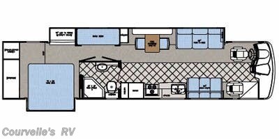 2008 Gulf Stream Crescendo 40UL - Used Diesel Pusher For Sale by Courvelle's RV in Opelousas, Louisiana features 6-Way Power Driver's Seat, Refrigerator, Air Assist Suspension, LP Detector, Queen Bed