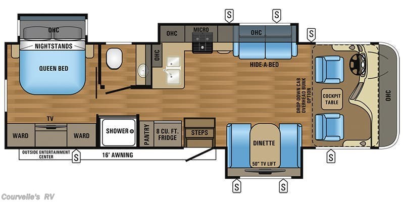 2017 Jayco Precept 31UL - Used Class A For Sale by Courvelle's RV in Opelousas, Louisiana features Glass Shower Door, Tankless Demand Gas Water Heater, Pantry, Backup Camera, Hitch
