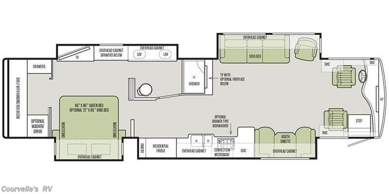 2018 Tiffin Phaeton 40AH - Used Class A For Sale by Courvelle's RV in Opelousas, Louisiana features Ceiling Fan, Power Roof Vent, Central Vacuum, Water Heater, Backup Monitor