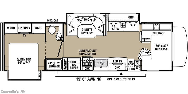 2022 Forest River Solera 32DSK - Used Class C For Sale by Courvelle's RV in Opelousas, Louisiana features Shower, Slideout, Smoke Detector, Awning, LP Detector