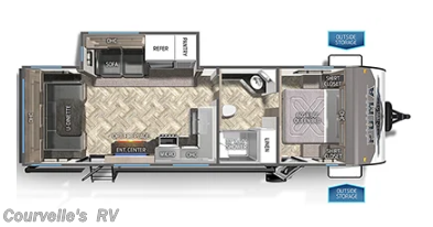 Floorplan of 2024 Palomino Puma 26RLS