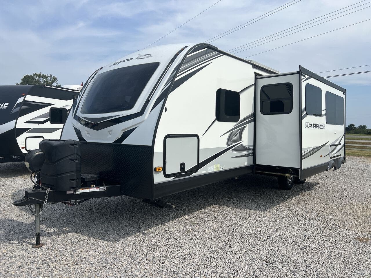 2022 Jayco White Hawk 29BH - Used Travel Trailer For Sale by Courvelle's RV in Opelousas, Louisiana features LED Lights, External Shower, LP Detector, Power Awning, Fiberglass Sidewalls