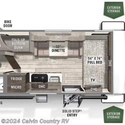 2021 Forest River Flagstaff E-Pro E19BH floorplan image