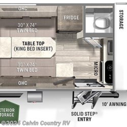 2022 Forest River Flagstaff E-Pro E15TB floorplan image