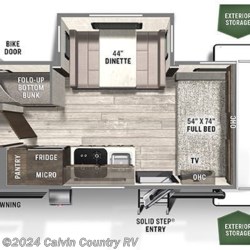 2021 Forest River Flagstaff E-Pro E20BHS floorplan image