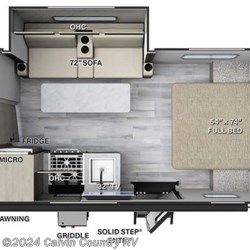 2023 Forest River Flagstaff E-Pro E20FBS floorplan image
