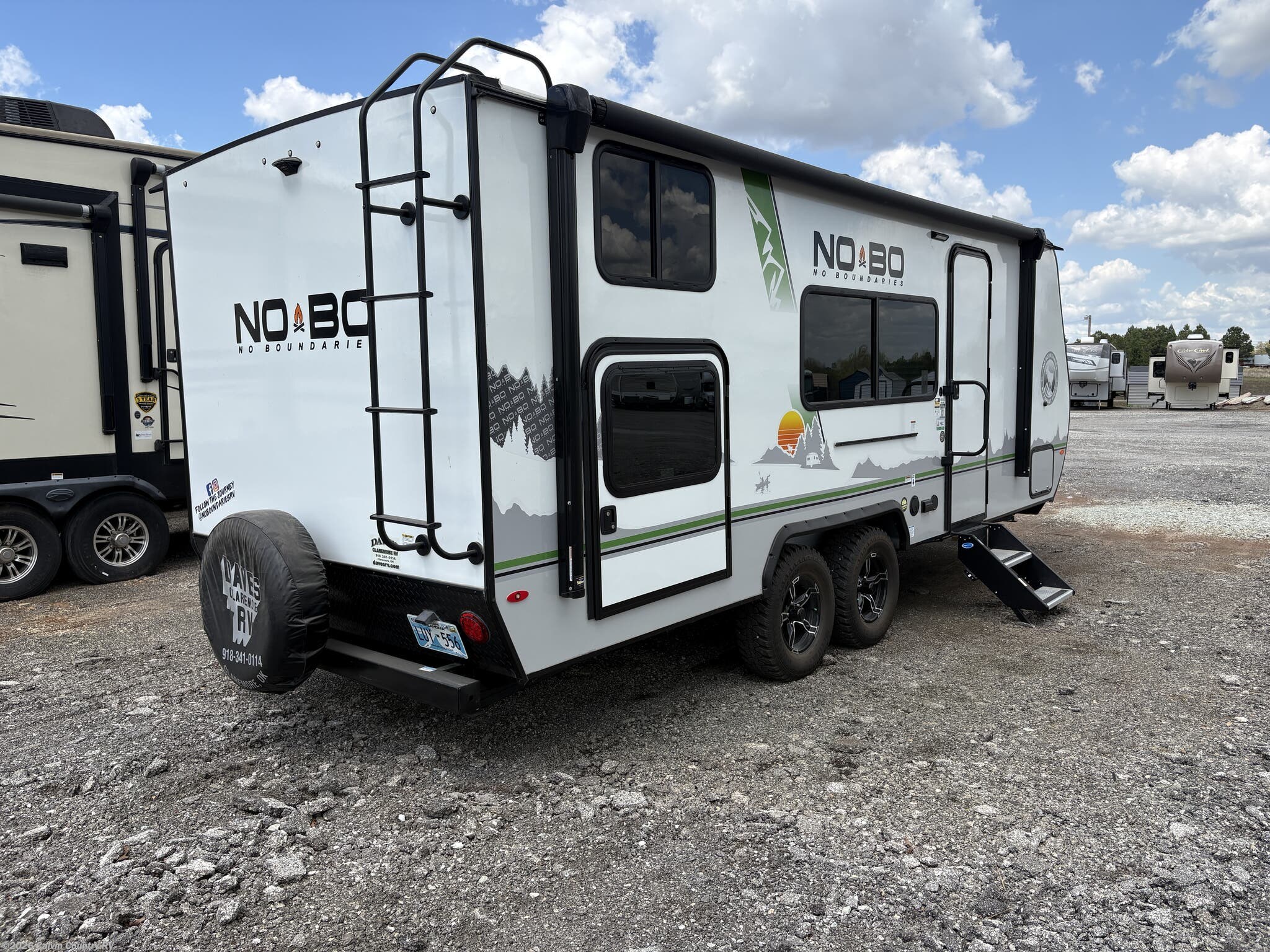 2021 Forest River No Boundaries NB19.3 - Used Travel Trailer For Sale by Calvin Country RV in Depew, Oklahoma features Solar Panel, Inverter, Refrigerator, Washer, Central Vacuum