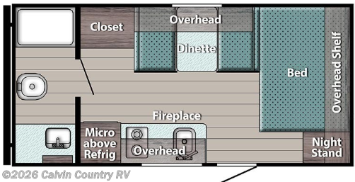 Floorplan of 2026 Gulf Stream Enlighten 17RB