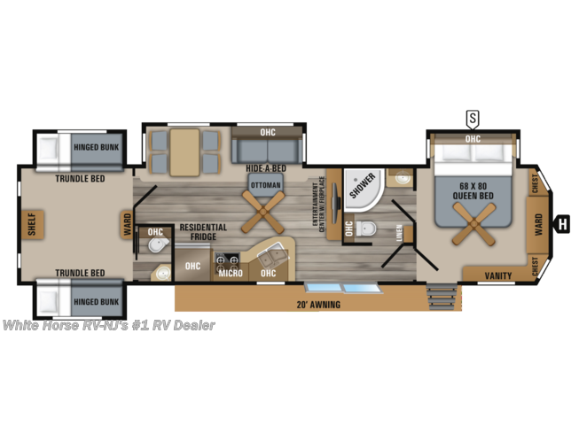 2019 Jayco Rv Bungalow 40bhqs 2 Bdrm 1 1 2 Bath Quad Slide