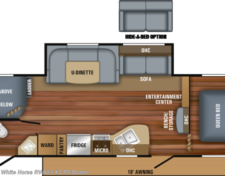 J2055012 2019 Jayco Jay Flight Slx 287bhs 2 Bedroom Sofa U