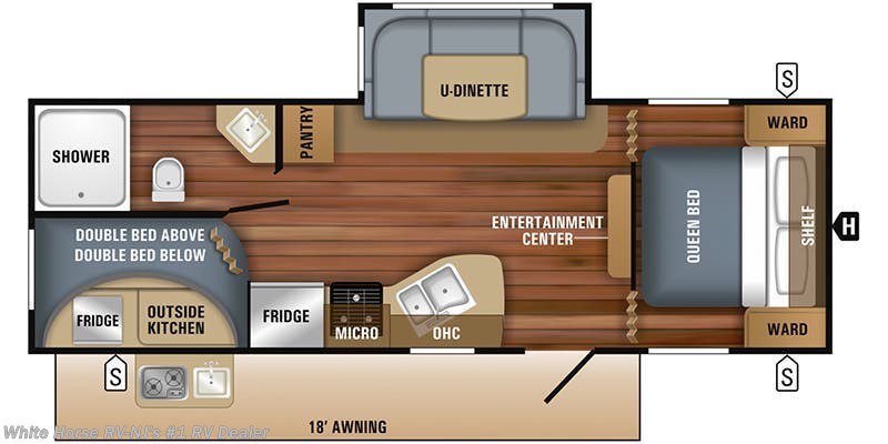 2018 Jayco Rv Jay Flight Slx 242bhs 2 Bdrm U Dinette Slide Dbl Bed Bunks For Sale In Williamstown Nj 08094 Cs12731