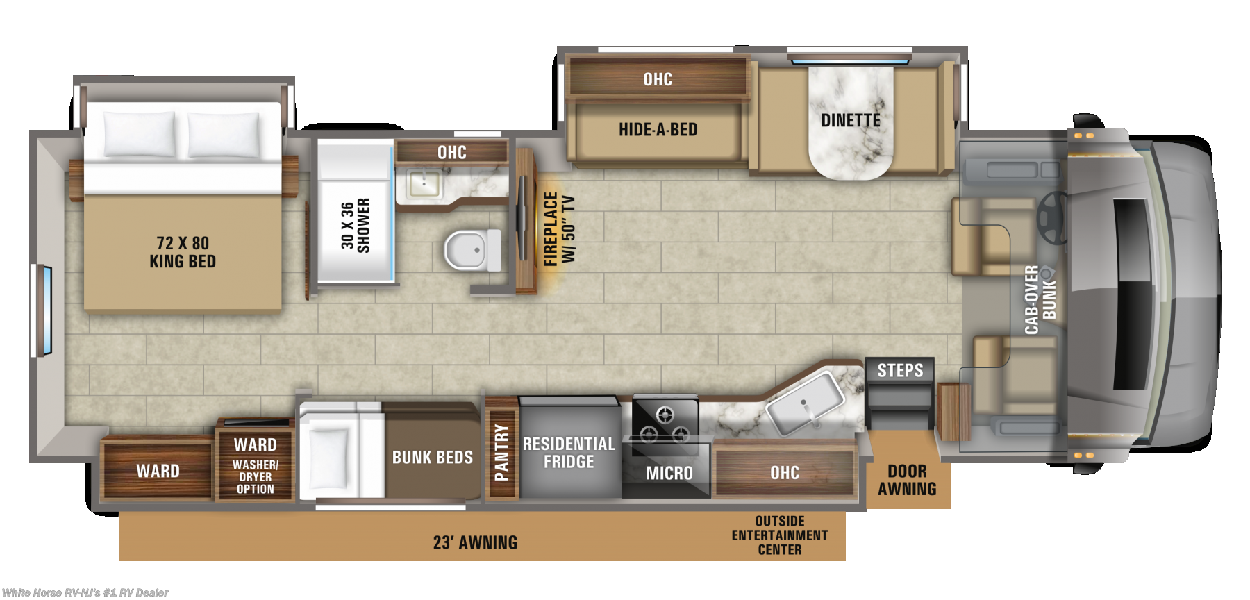 2020 Jayco Rv Seneca 37l Rear King Triple Slideout W Bunks