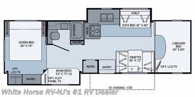 2010 Fleetwood Rv Tioga Ranger 31n 2 Bdrm Double Slide With Bunk