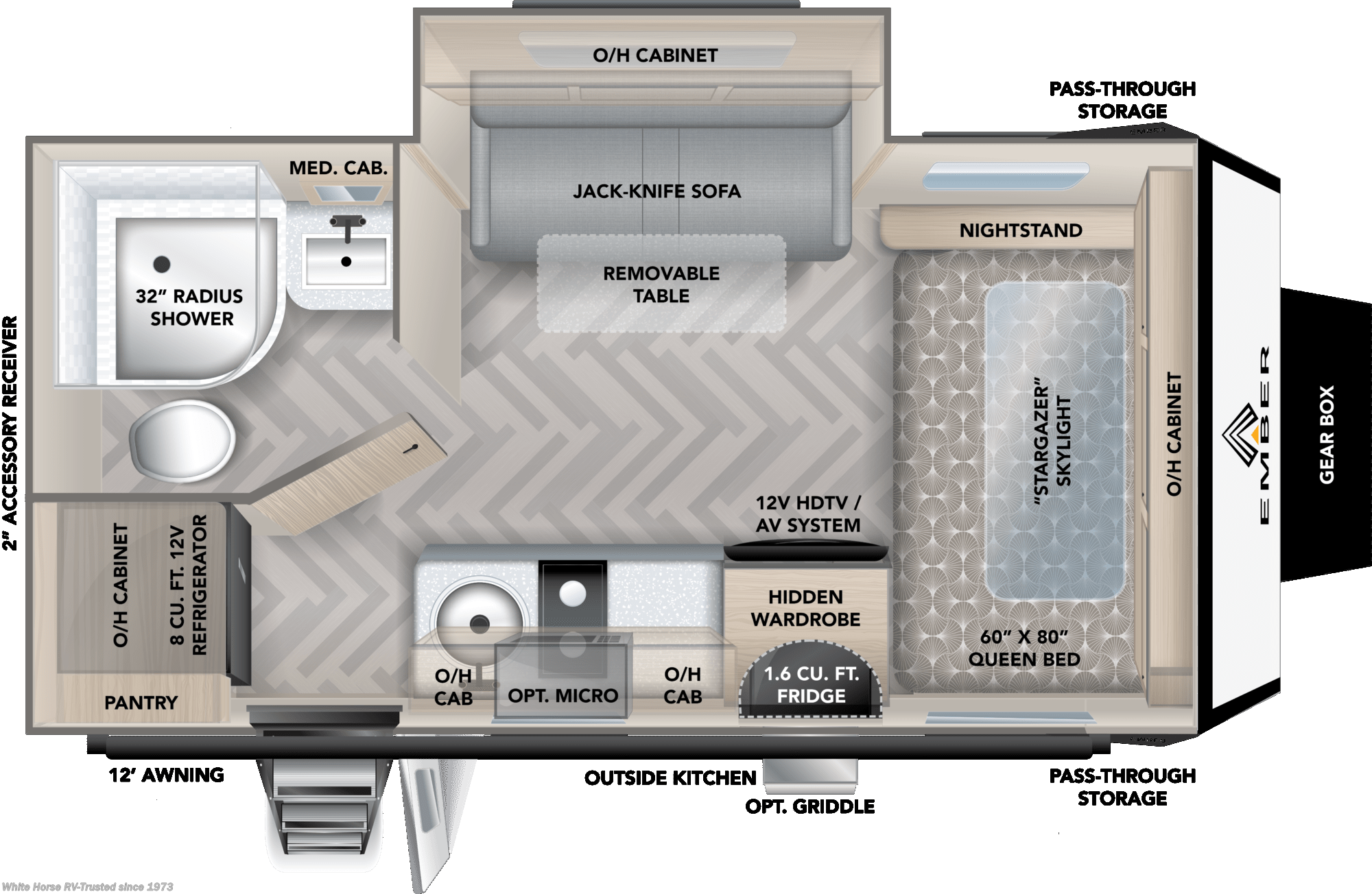 2022 Ember RV Overland 171FB RV for Sale in Williamstown, NJ 08094 |  EM14390 | RVUSA.com Classifieds