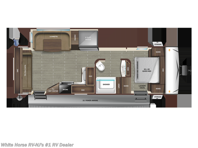 2023 Starcraft Super Lite 262RL U-Dinette Slide, Rear Theater Seating - New Travel Trailer For Sale by White Horse RV Center in Williamstown, New Jersey