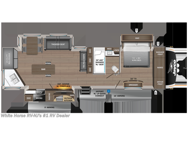 2023 Jayco Eagle 332CBOK - New Travel Trailer For Sale by White Horse RV Center in Williamstown, New Jersey