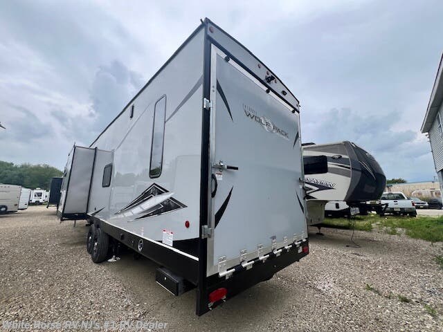 Used 2022 Forest River Cherokee Wolf Pack 355PACK14 Triple Slide, 1 & 1/2 Bath, 14&#39; Garage available in Williamstown, New Jersey