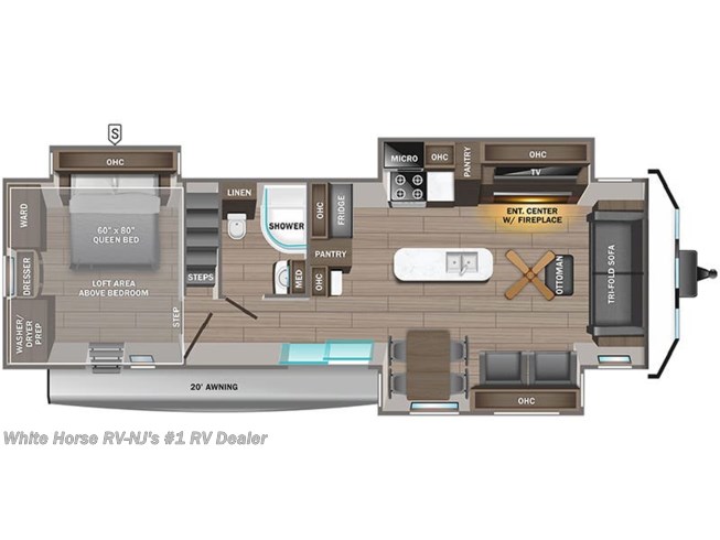 Stock Image for 2024 Jayco 40LOFT (options and colors may vary)